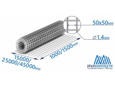 Сетка из оцинкованной проволоки 50х50х1.4