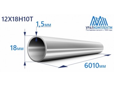 Труба нержавеющая бесшовная 18х1.5